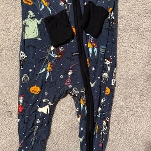 Little Sleepies Halloween Character Footie Pajama - Black and Blue